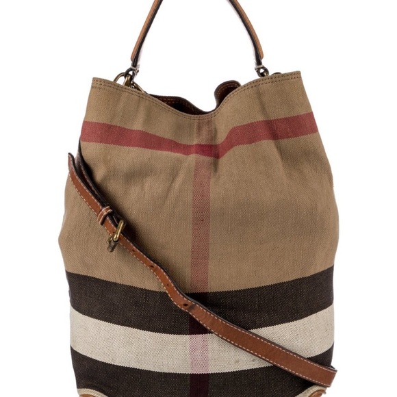 BURBERRY mega check ashby bucket bag - Picture 3 of 11